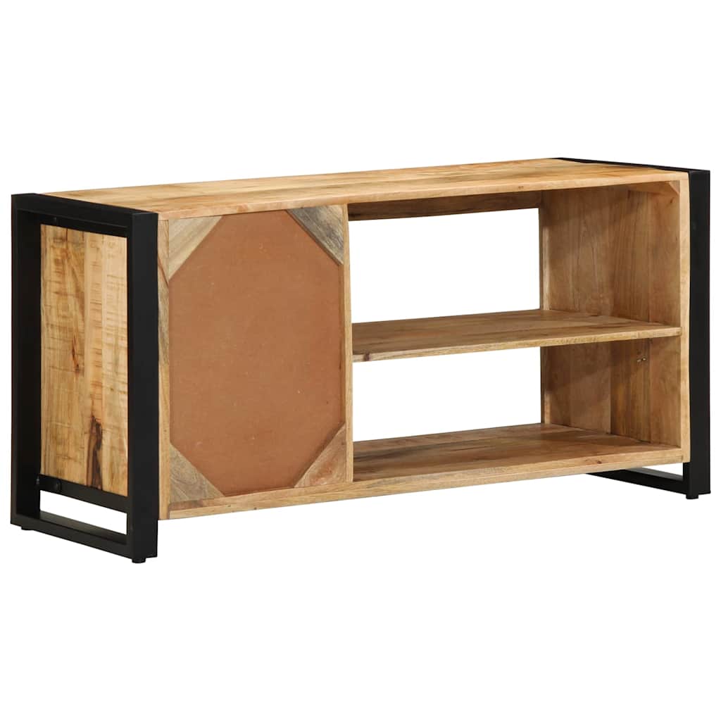 Skoställ Brun Skobänk 100 x 40 x 50 cm Massivt Mangoträ