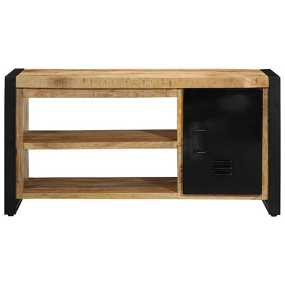 Skoställ Brun Skobänk 100 x 40 x 50 cm Massivt Mangoträ