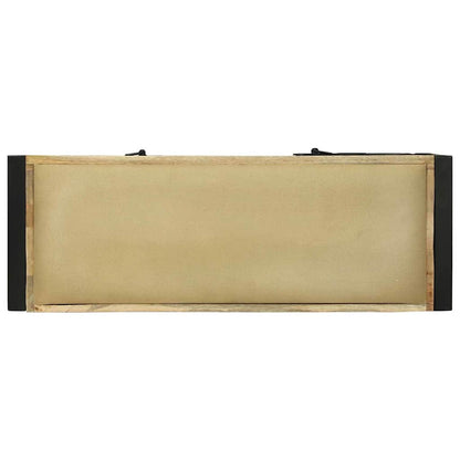 Hallbänk Skåp Brun 100 x 35 x 50 cm Massivt Mangoträ