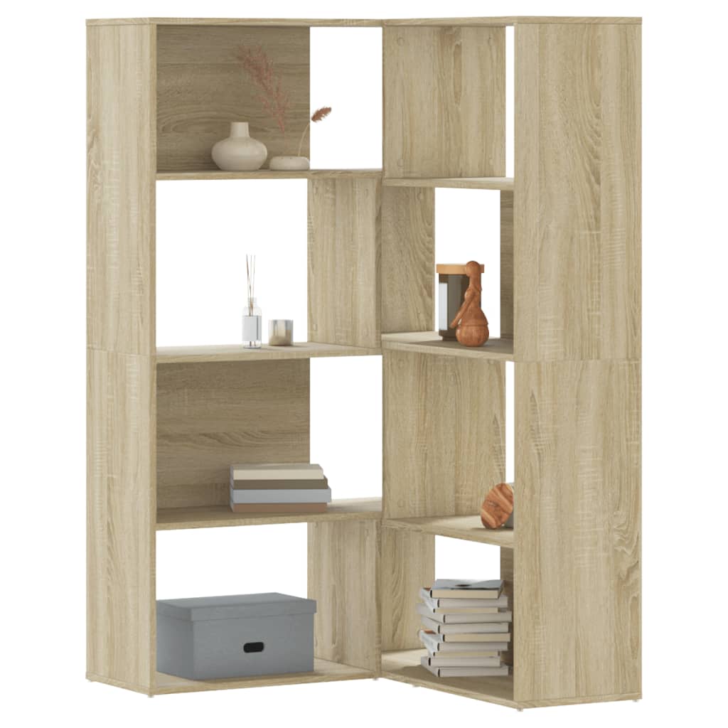 Bokhylla Sonoma Ek hörn 4 hyllplan 85x85x140 cm