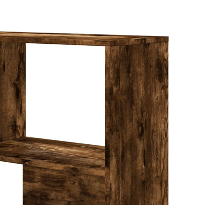 Bokhylla Rökfärgad Ek hörn 4 hyllplan 85x85x140 cm