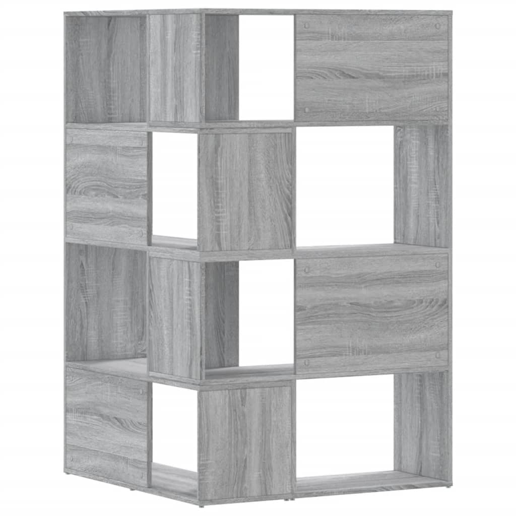 Bokhylla Sonoma Grå hörn 4 hyllplan 85x85x140cm