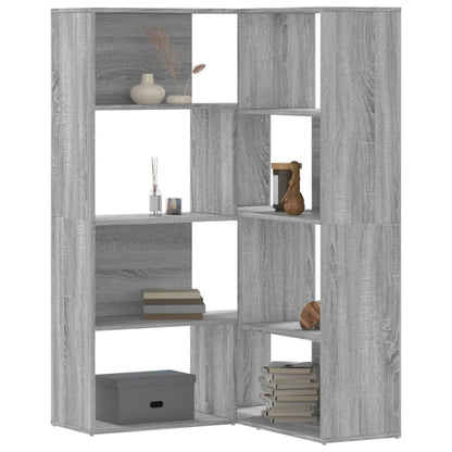 Bokhylla Sonoma Grå hörn 4 hyllplan 85x85x140cm