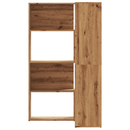Bokhylla Artisan Ek hörn 4 hyllplan 85x85x140 cm