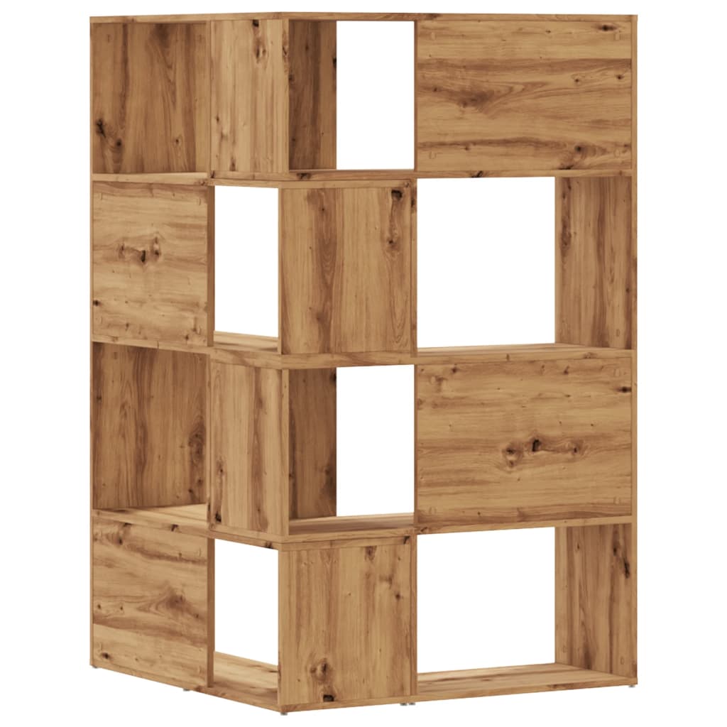 Bokhylla Artisan Ek hörn 4 hyllplan 85x85x140 cm