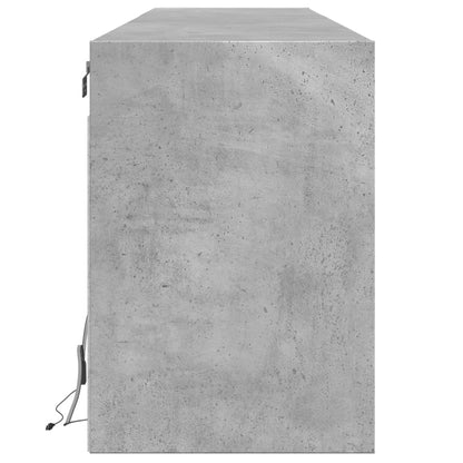 TV-Möbel Betonggrå TV-Bänk LED 180x31x45 cm