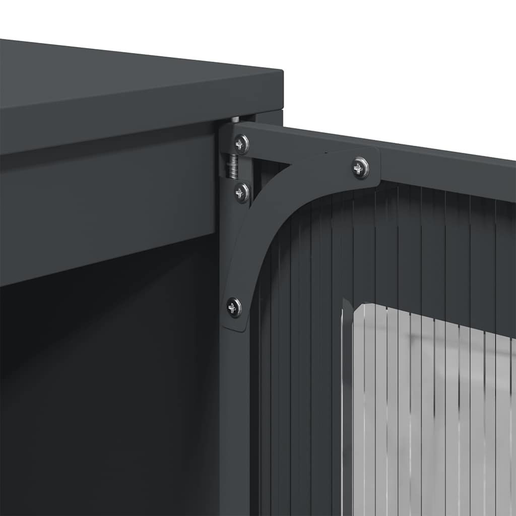 Skåp DIV. antracit 68x39x107 cm stål