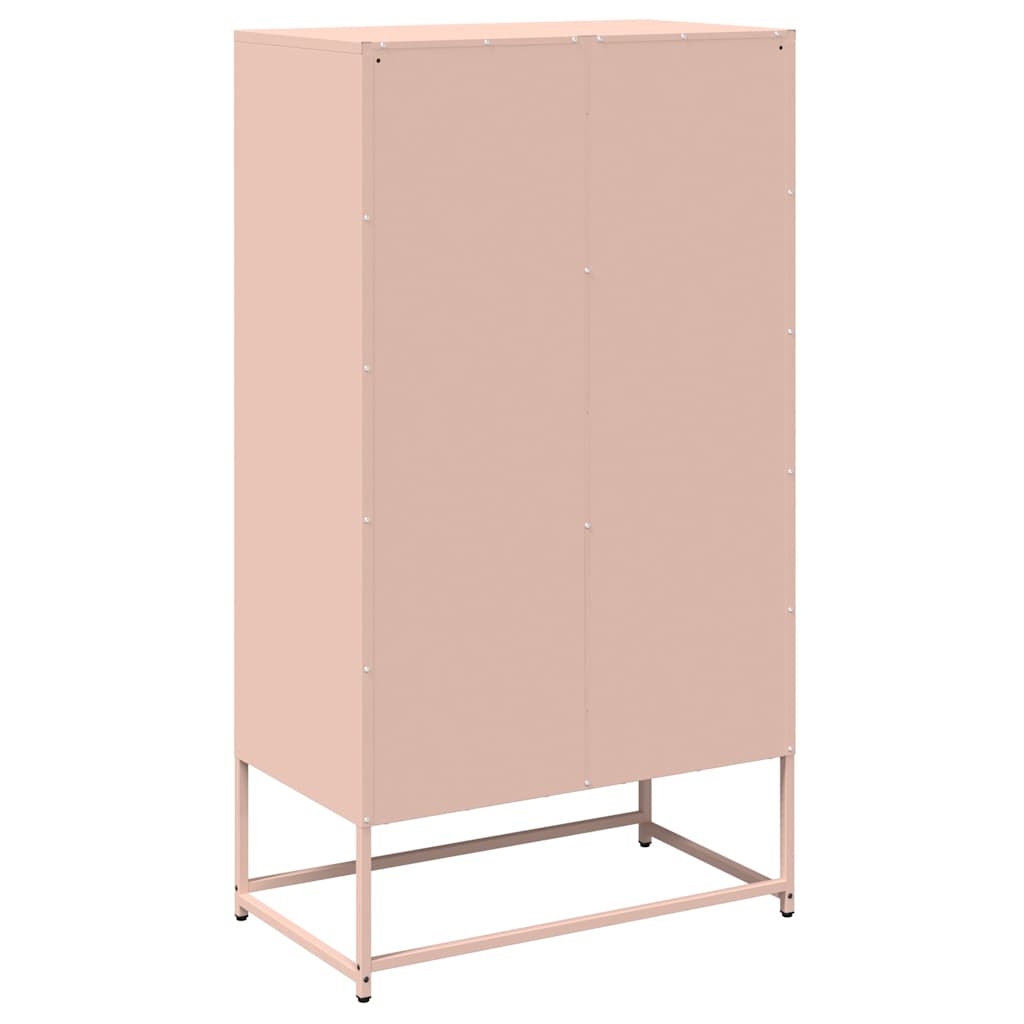 Skåp DIV. rosa 68x39x123 cm stål
