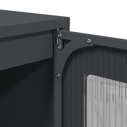 Skåp DIV. antracit 68x39x123 cm stål