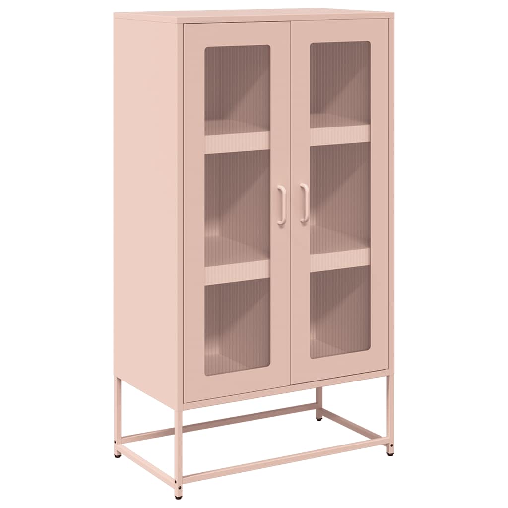Skåp DIV. rosa 68x39x123 cm stål