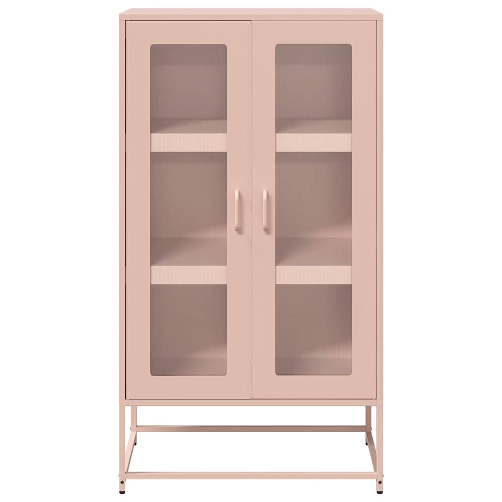 Skåp DIV. rosa 68x39x123 cm stål