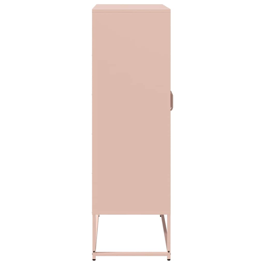 Skåp DIV. rosa 68x39x123 cm stål