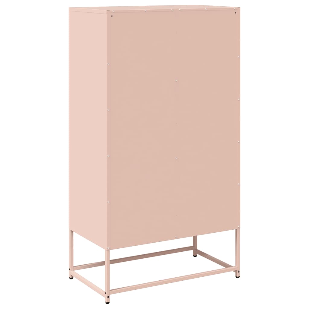 Skåp DIV. rosa 68x39x123 cm stål