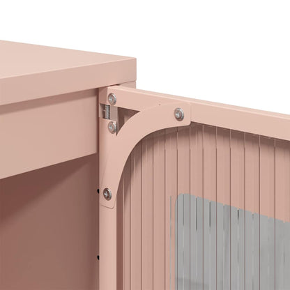 Skåp DIV. rosa 68x39x123 cm stål