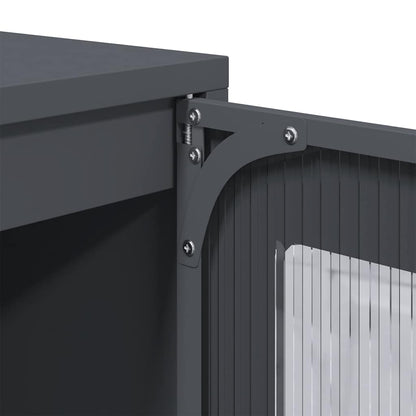 Skåp DIV. antracit 68x39x123 cm stål