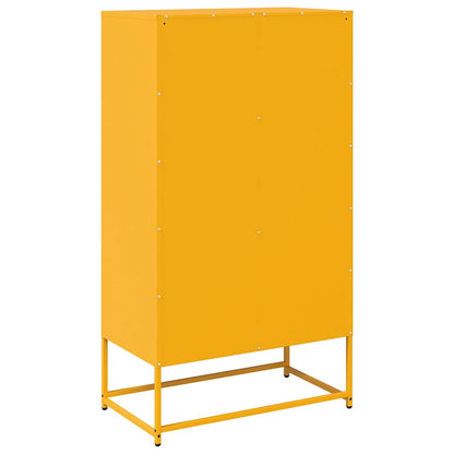 Skåp DIV. Senapsgul 68x39x123 cm stål
