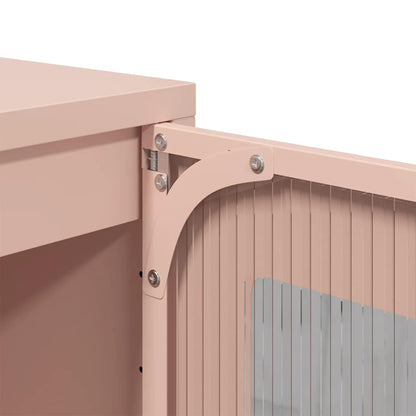 Skåp DIV. rosa 68x39x111,5 cm stål