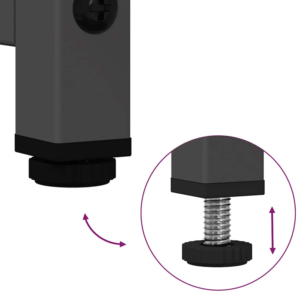 Skåp DIV. Svart 68x39x123 cm stål