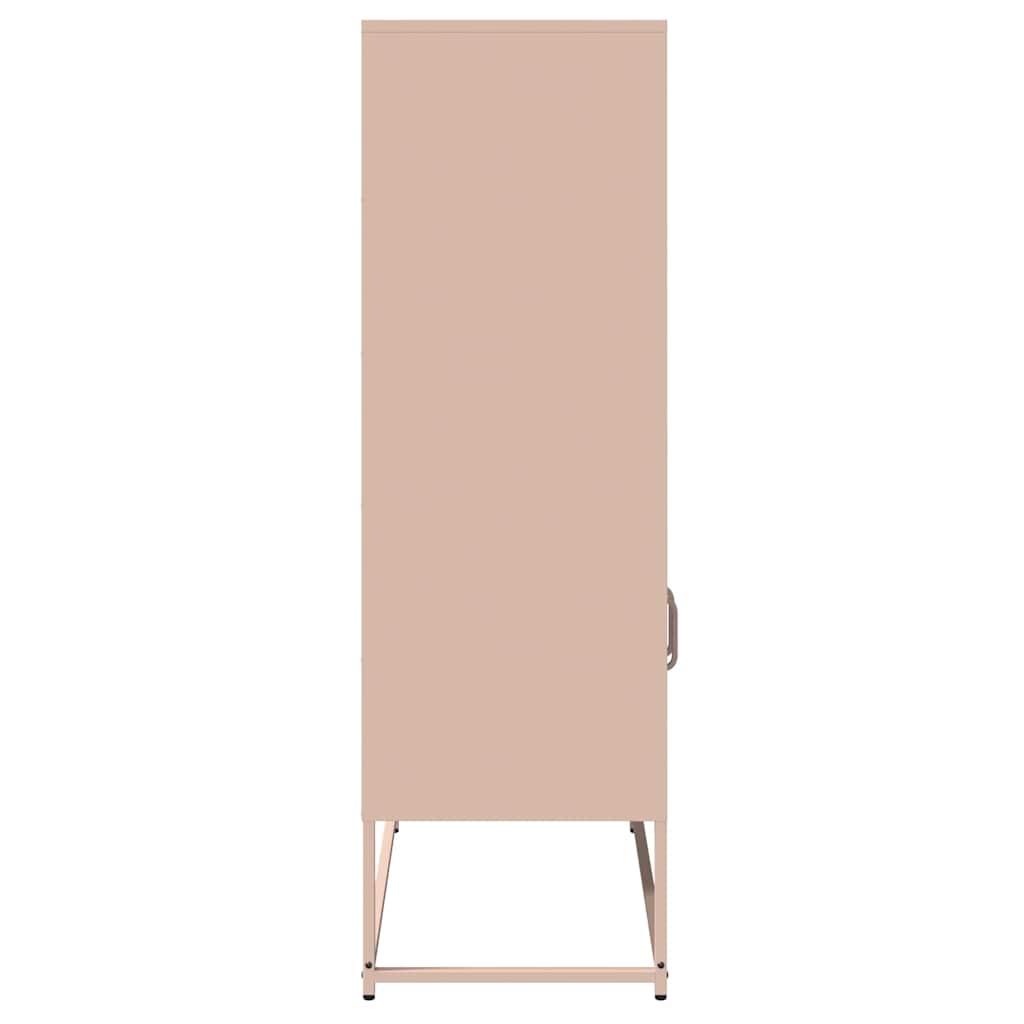 Skåp DIV. rosa 68x39x123 cm stål