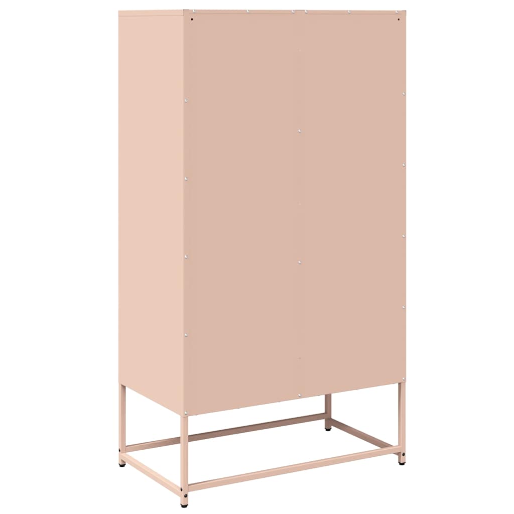 Skåp DIV. rosa 68x39x123 cm stål