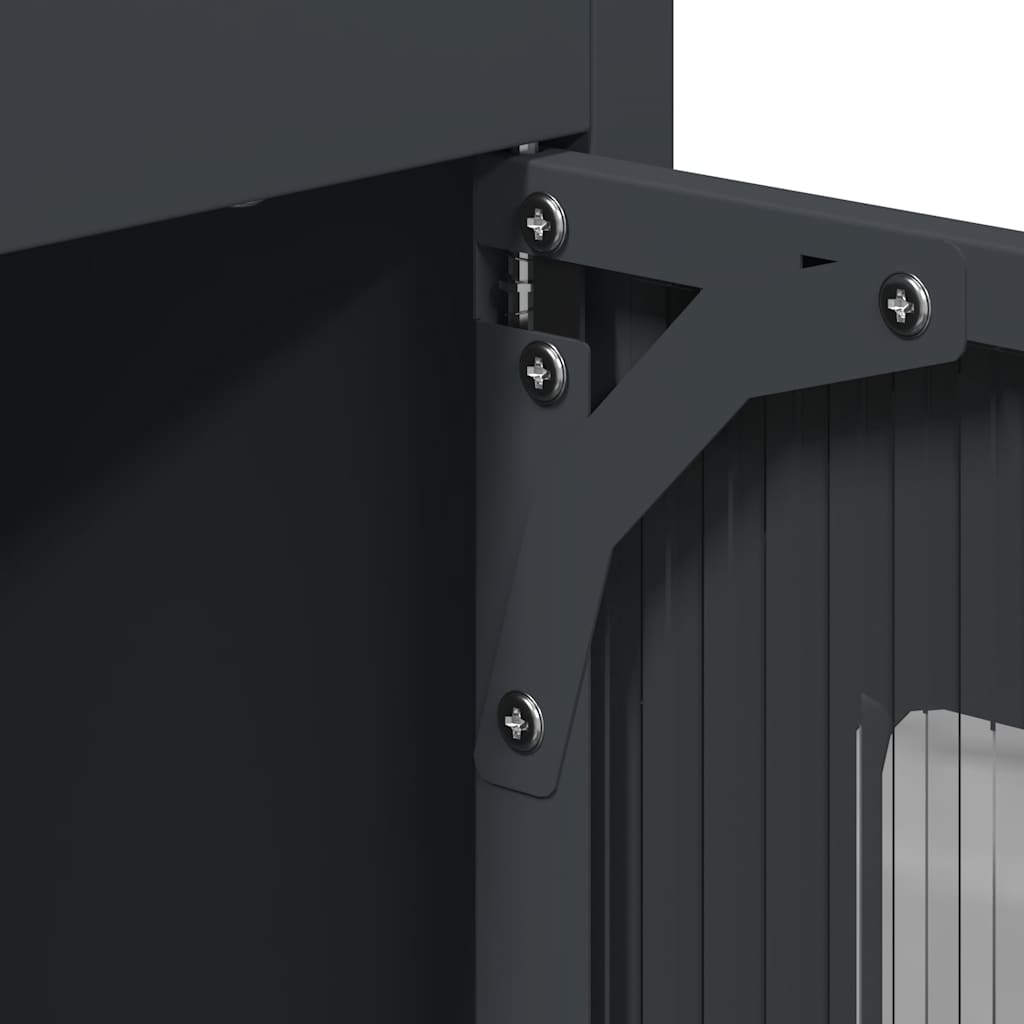 Skåp DIV. antracit 68x39x123 cm stål