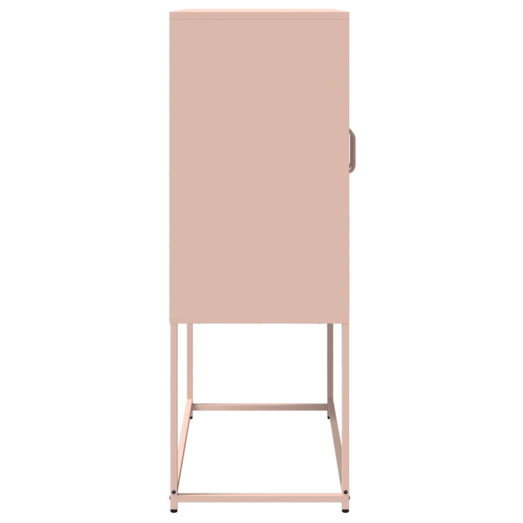 Skåp DIV. rosa 68x39x107 cm stål