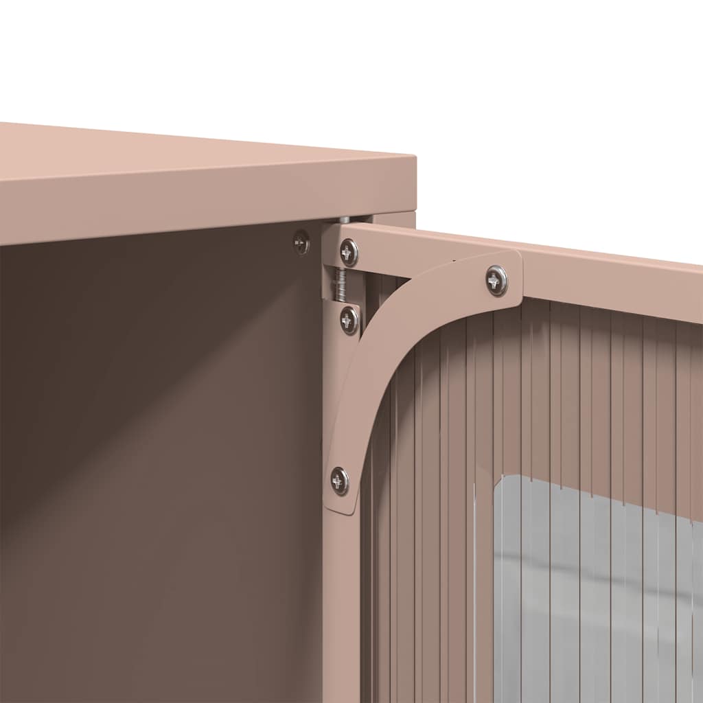 Skåp DIV. rosa 68x39x107 cm stål