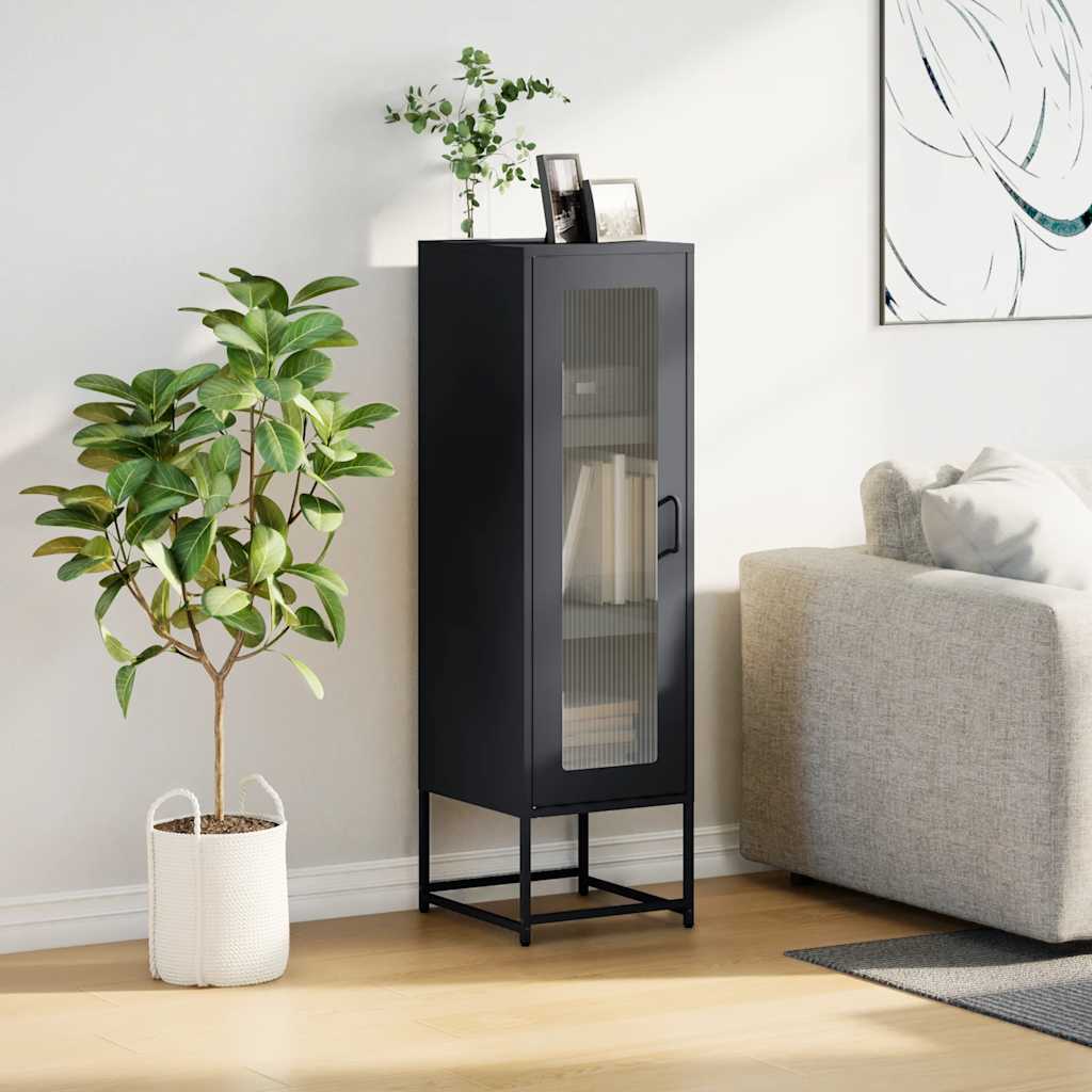 Skåp DIV. antracit 36x39x123 cm kallvalsat stål