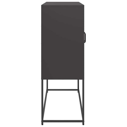 Skåp DIV. Svart 100,5x39x107 cm kallvalsat stål