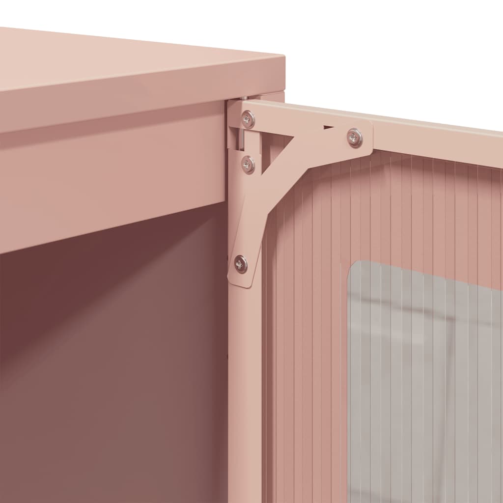 Skänk DIV. rosa 100,5x39x107 cm kallvalsat stål