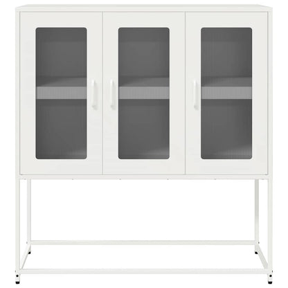Skåp DIV. Vit 100,5x39x107 cm kallvalsat stål