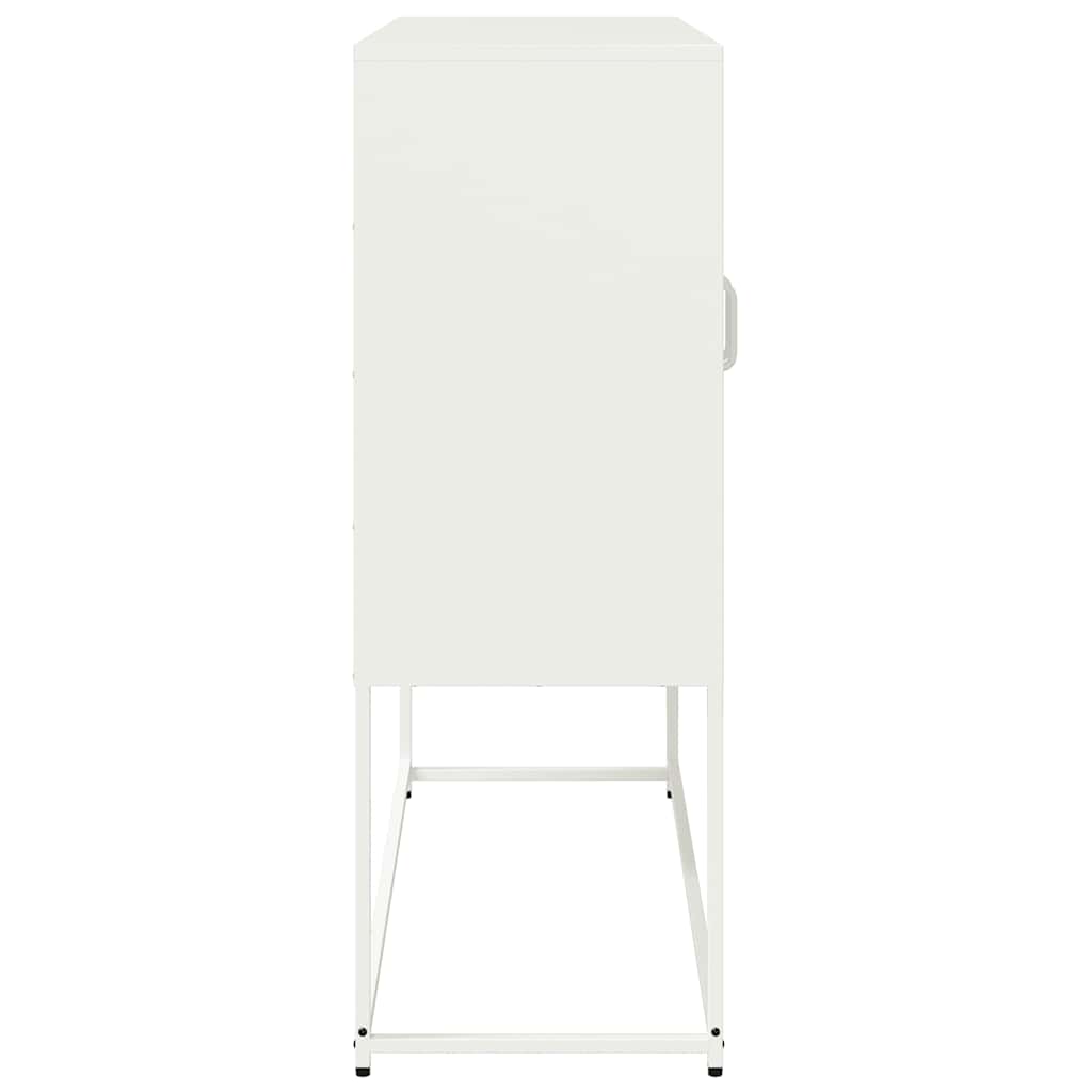 Skåp DIV. Vit 100,5x39x107 cm kallvalsat stål