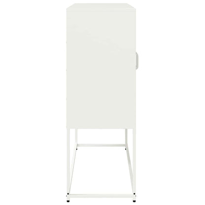 Skåp DIV. Vit 100,5x39x107 cm kallvalsat stål