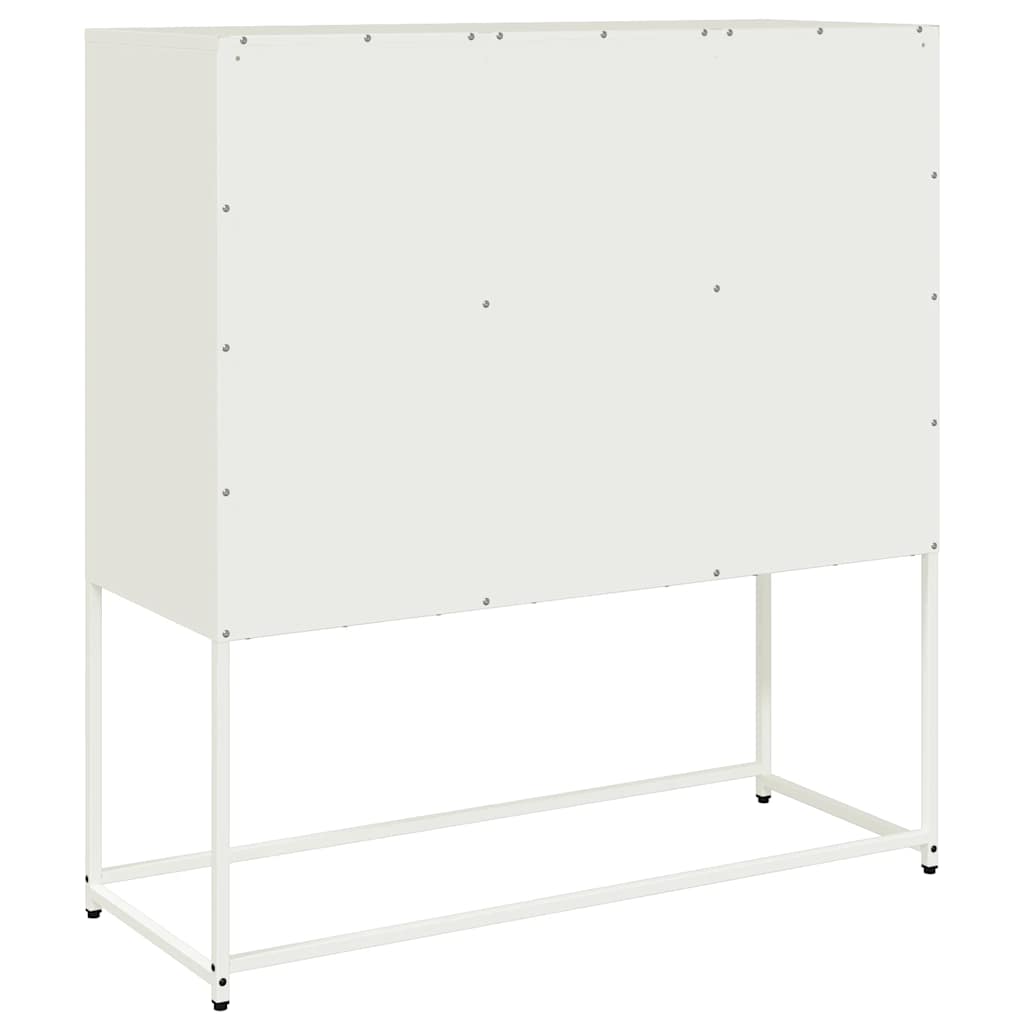 Skåp DIV. Vit 100,5x39x107 cm kallvalsat stål