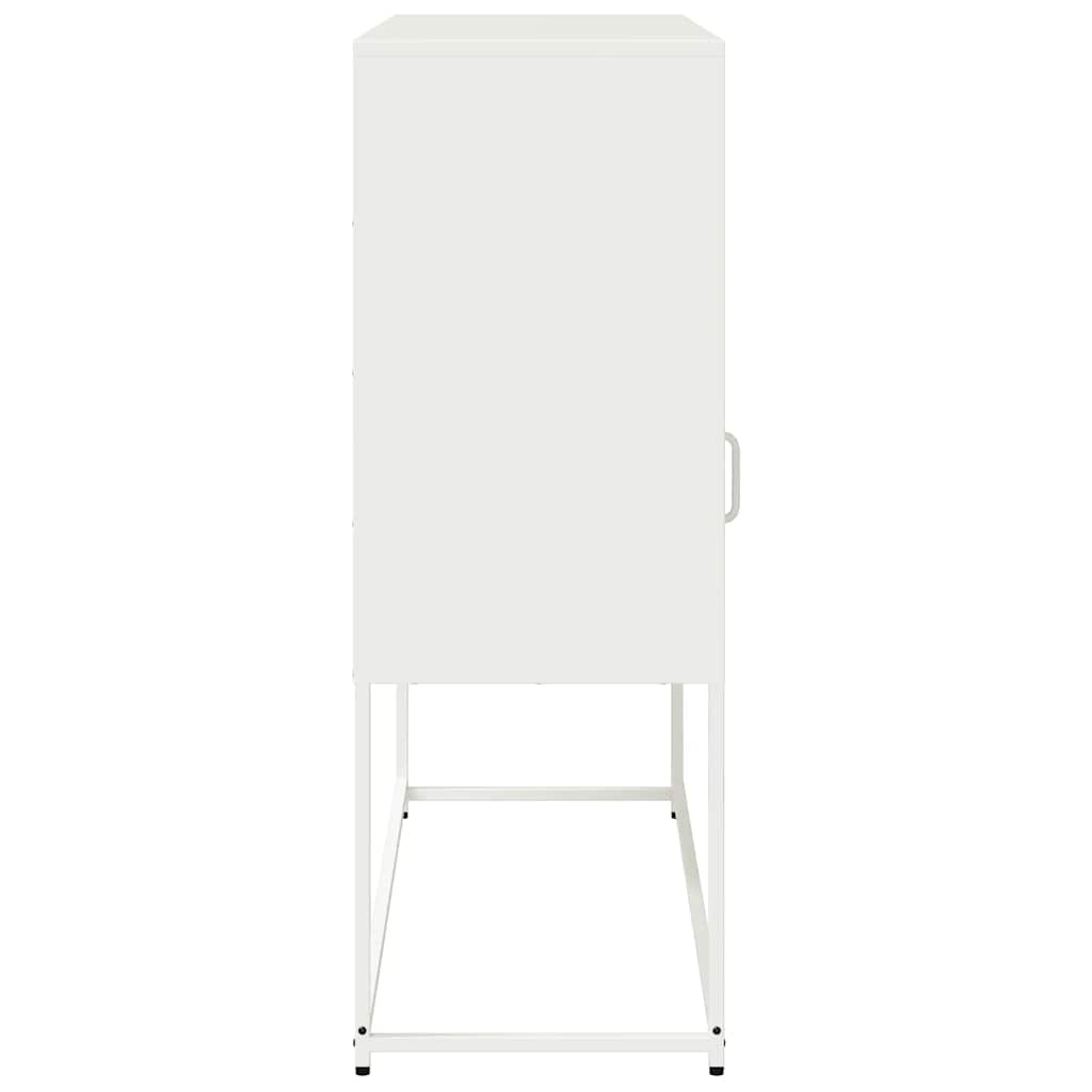 Skåp DIV. Vit 100,5x39x107 cm kallvalsat stål