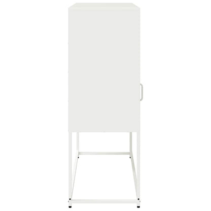 Skåp DIV. Vit 100,5x39x107 cm kallvalsat stål