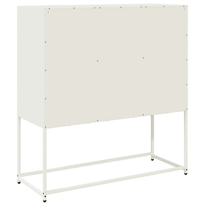 Skåp DIV. Vit 100,5x39x107 cm kallvalsat stål