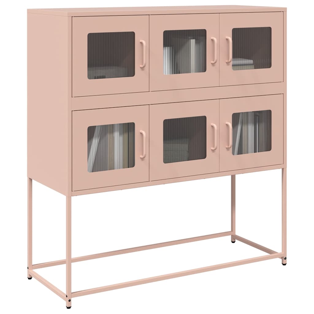 Skåp DIV. rosa 100,5x39x107 cm kallvalsat stål