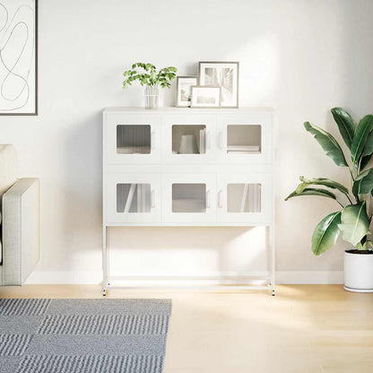 Skänk DIV. Vit 100,5x39x107 cm kallvalsat stål