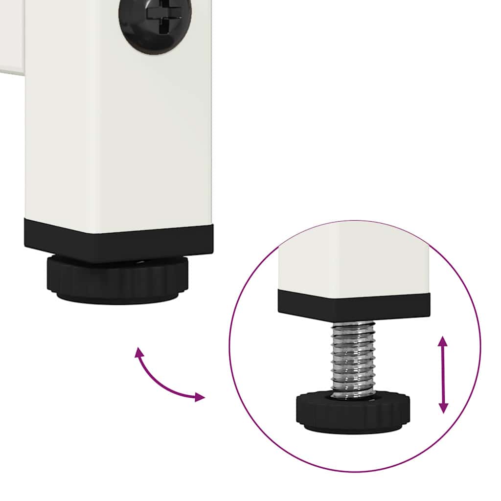 Skänk DIV. Vit 100,5x39x107 cm kallvalsat stål
