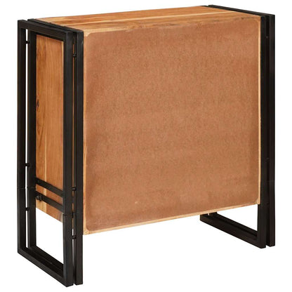 Byrå Trä med låda Brun 66 x 33 x 70 cm massivt akacia