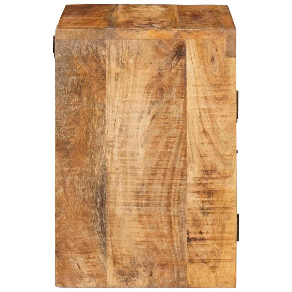 Sängbord Nattduksbord Brun 35 x 33 x 48 cm Massivt mangoträ