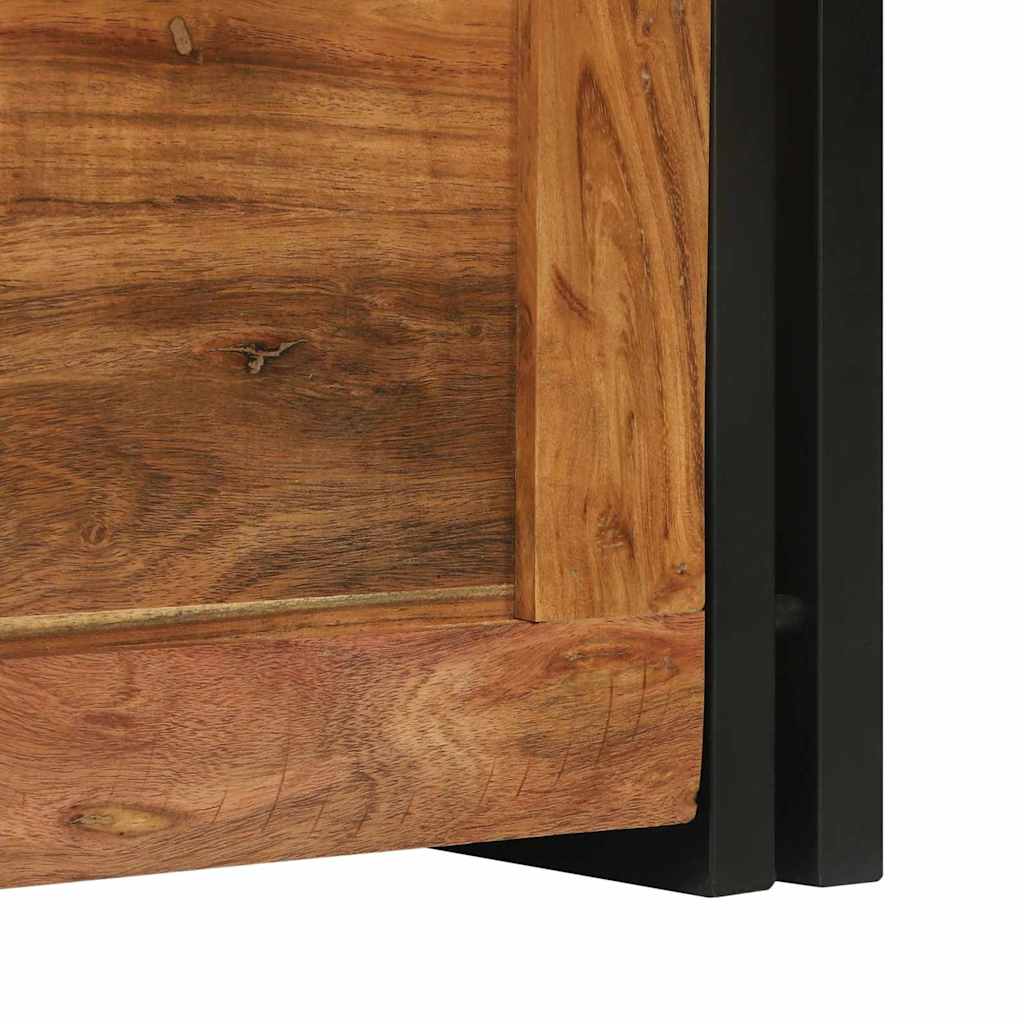 Förvaringskista med lagring 40 x 40 x 40 cm Massivt akaciaträ