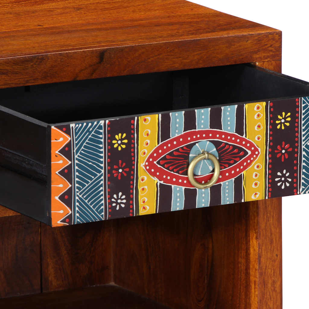 Sängbord Nattduksbord Trä 40x35x45 cm massivt akaciaträ