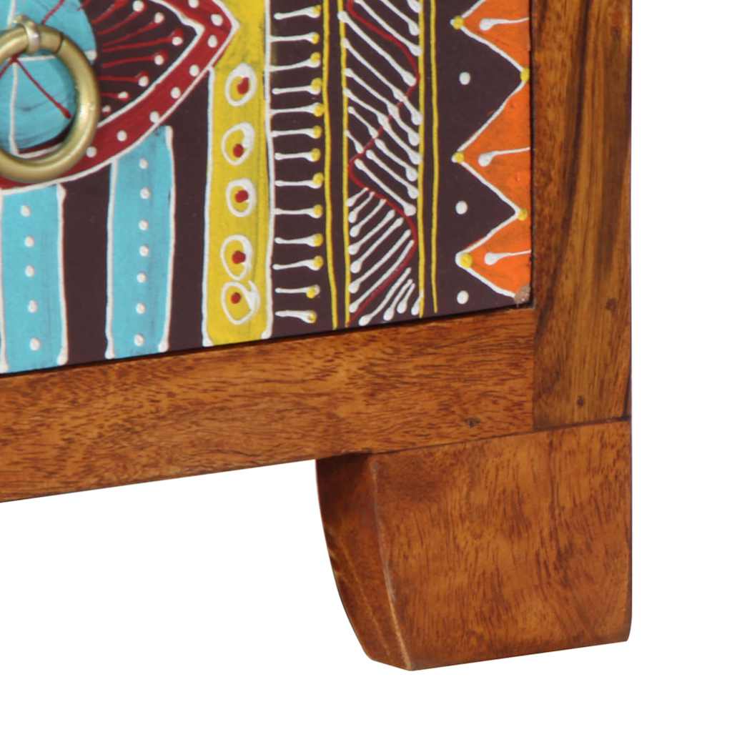 Sängbord Nattduksbord Trä 35x35x45 cm massivt akaciaträ