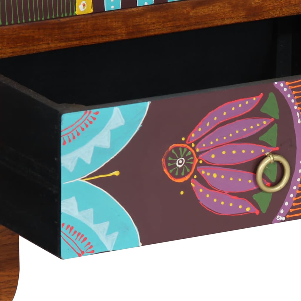 Skänk Trä flerfärgad 50x35x60 massivt Trä akacia