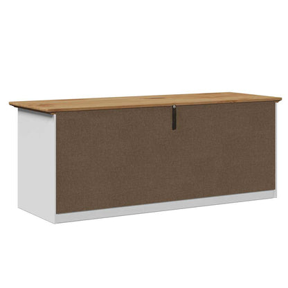 Hallbänk BODO Vit och Brun 114x40x45 cm