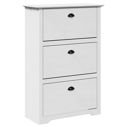Skoställ Vit Skohylla BODO 80x35x118 cm