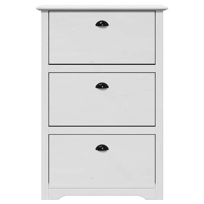 Skoställ Vit Skohylla BODO 80x35x118 cm