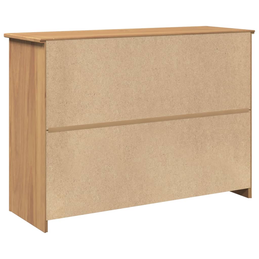 Skänk Trä med lådor Panama 112x40x80 cm massiv furu
